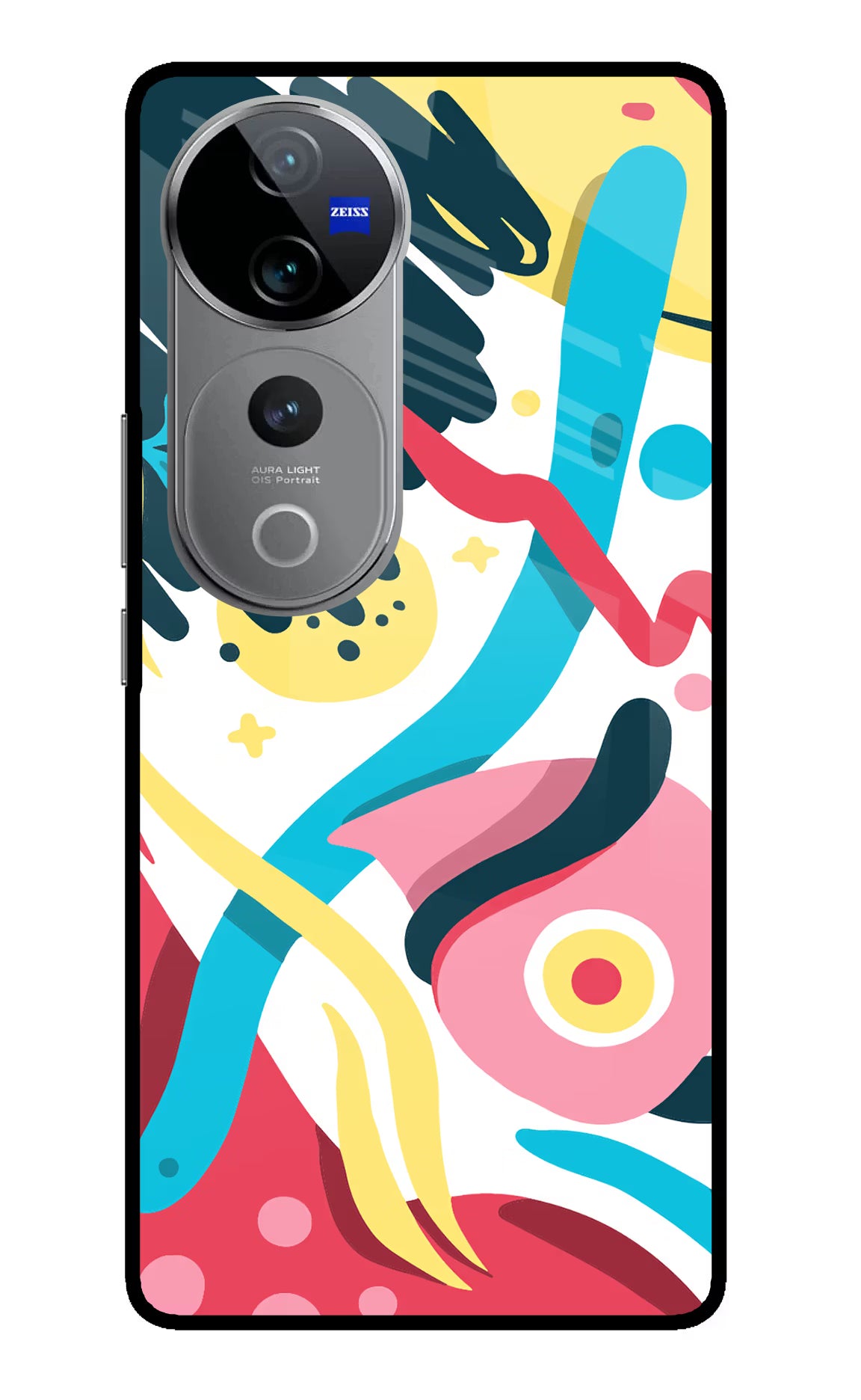 Trippy Vivo V40 Pro 5G Glass Case Back Cover by Casekaro