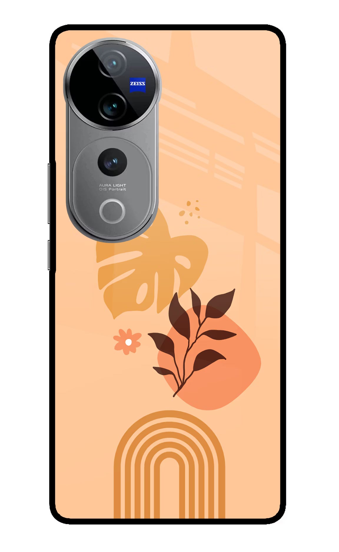 Bohemian Art Vivo V40 Pro 5G Glass Case Back Cover by Casekaro
