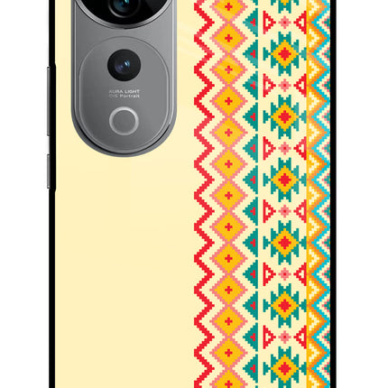 Ethnic Seamless Vivo V40 Pro 5G Glass Case
