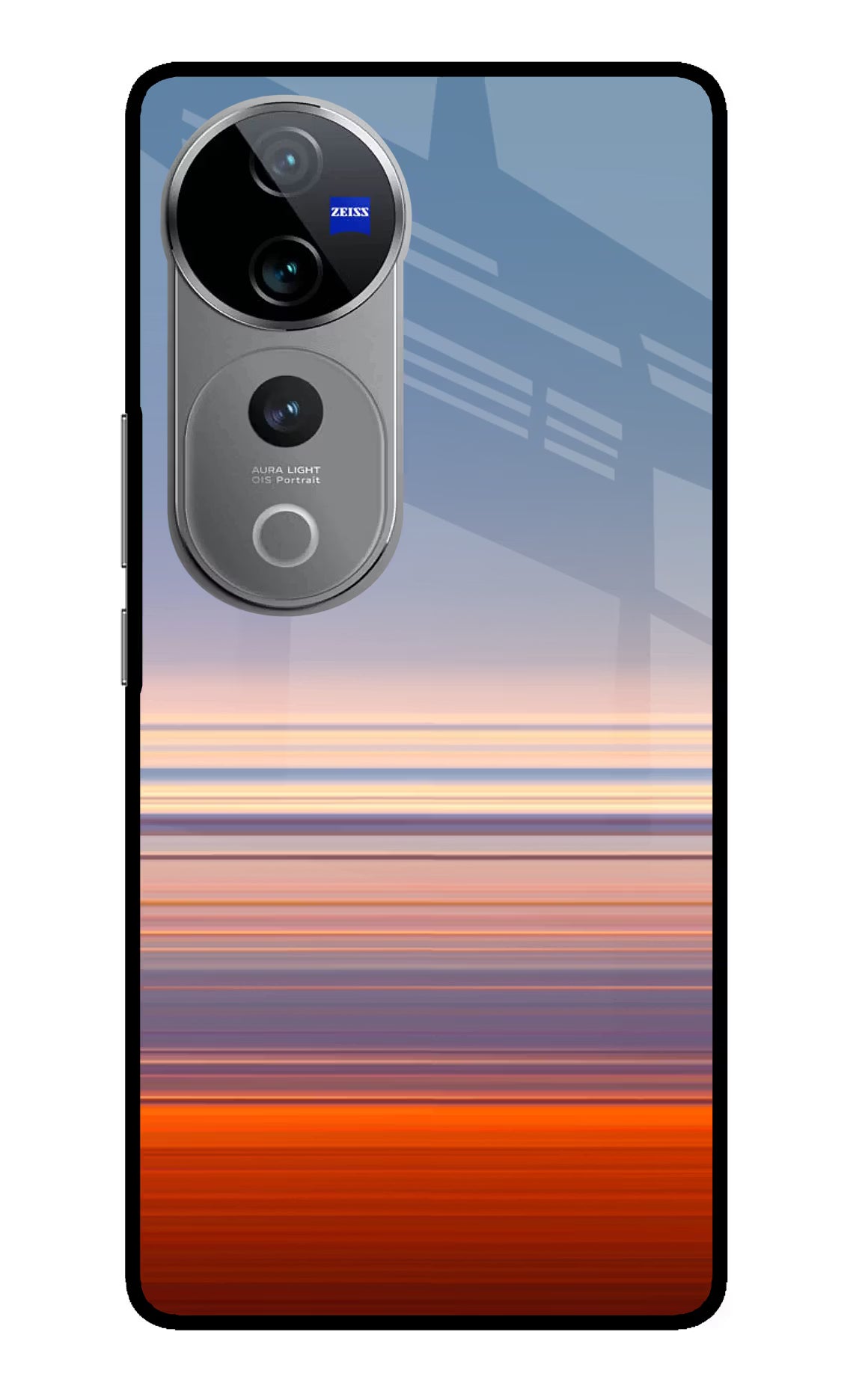 Morning Colors Vivo V40 Pro 5G Glass Case Back Cover by Casekaro