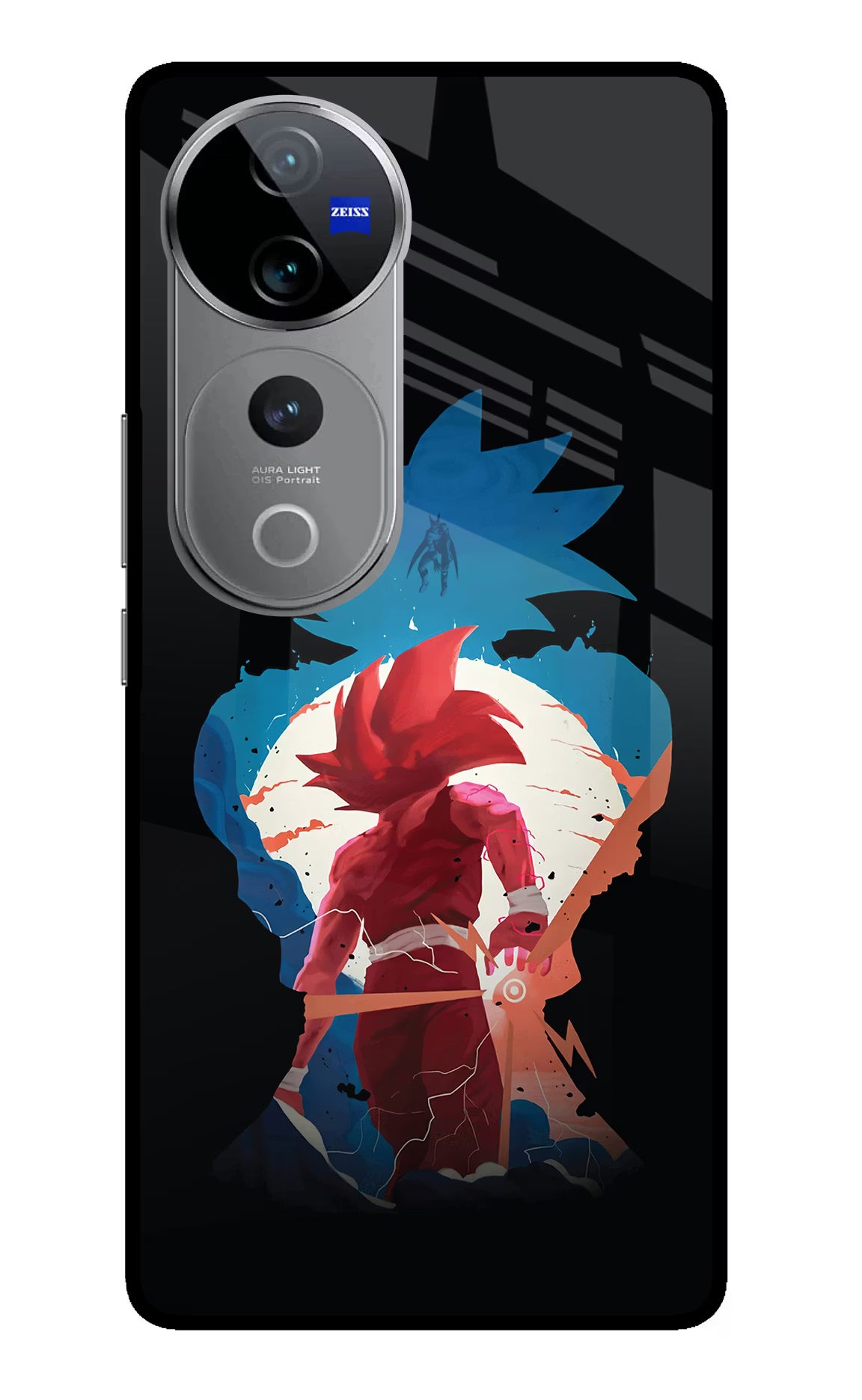 Goku Vivo V40 Pro 5G Glass Case Back Cover by Casekaro
