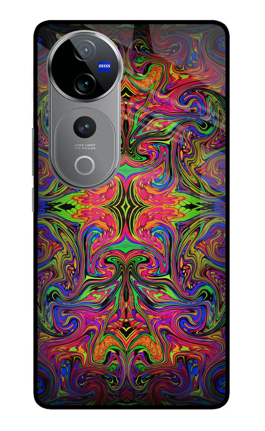 Psychedelic Art Vivo V40 Pro 5G Glass Case