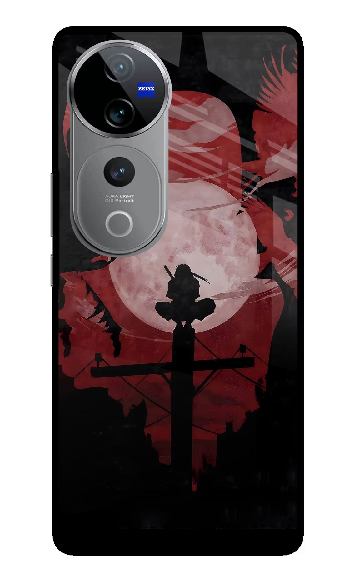 Naruto Anime Vivo V40 Pro 5G Glass Case Back Cover by Casekaro