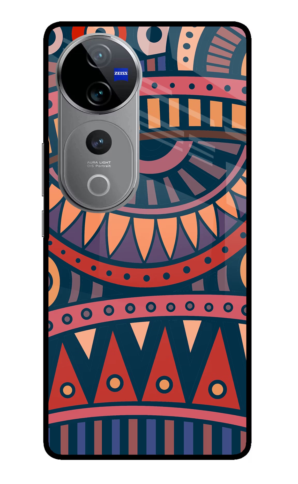 African Culture Design Vivo V40 Pro 5G Glass Case Back Cover by Casekaro