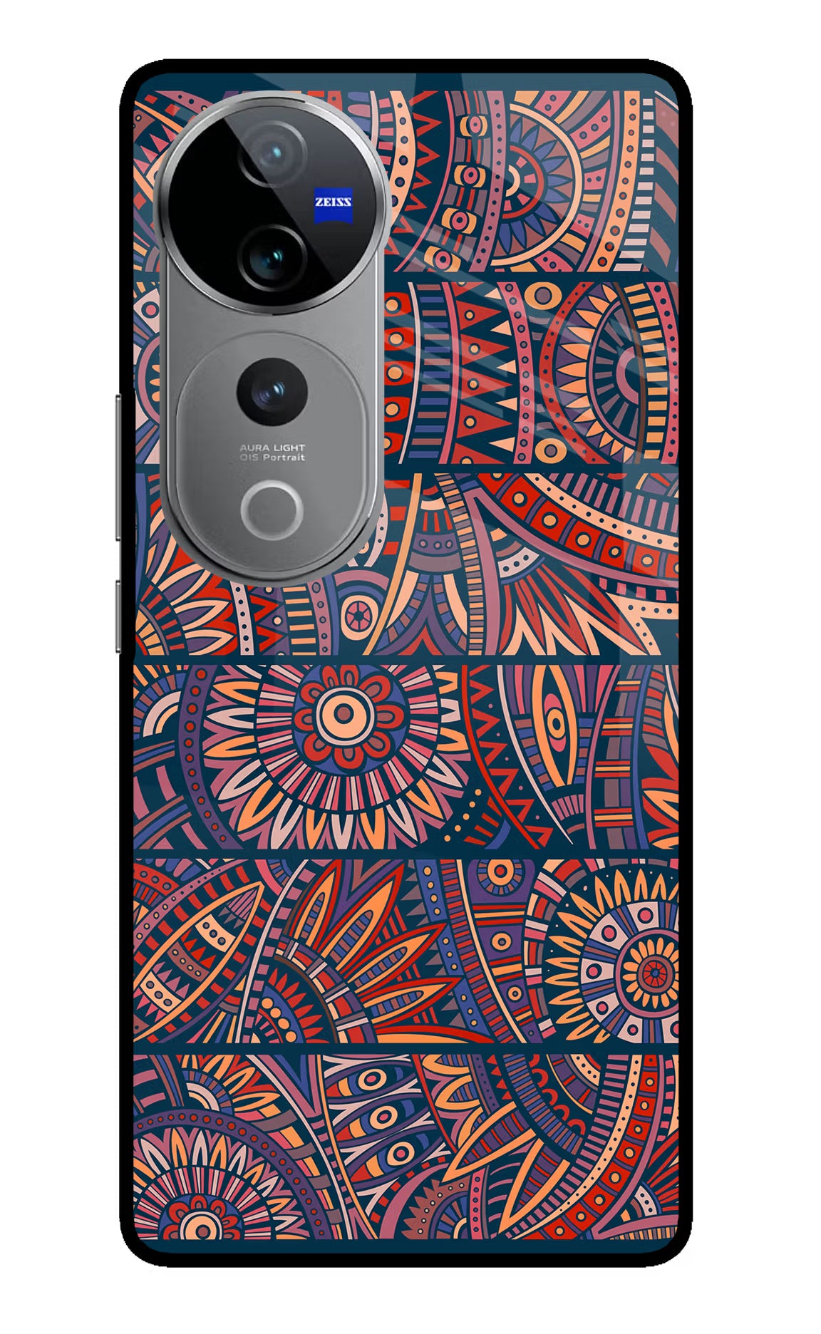 African Culture Design Vivo V40 Pro 5G Glass Case Back Cover by Casekaro