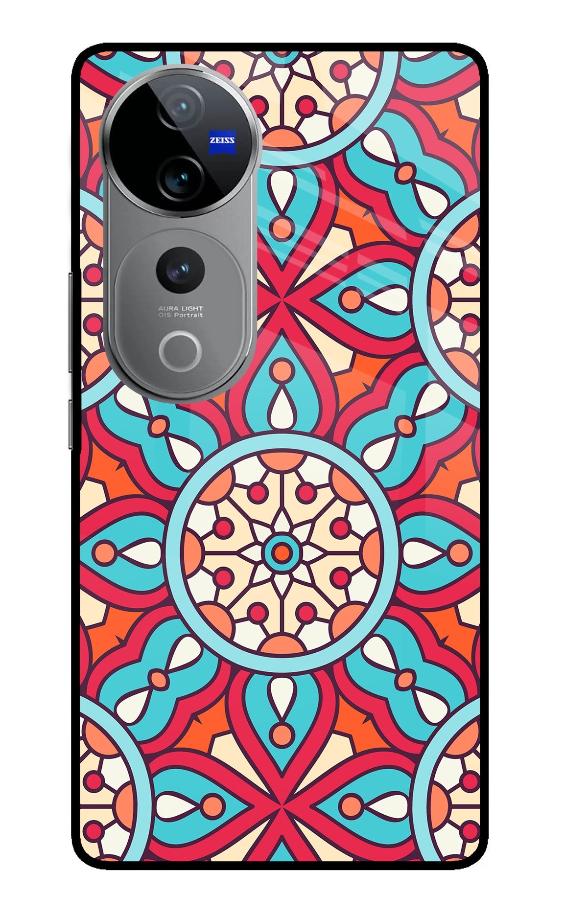 Mandala Geometric Vivo V40 Pro 5G Glass Case