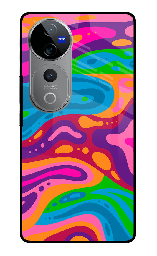 Trippy Pattern Vivo V40 Pro 5G Glass Case