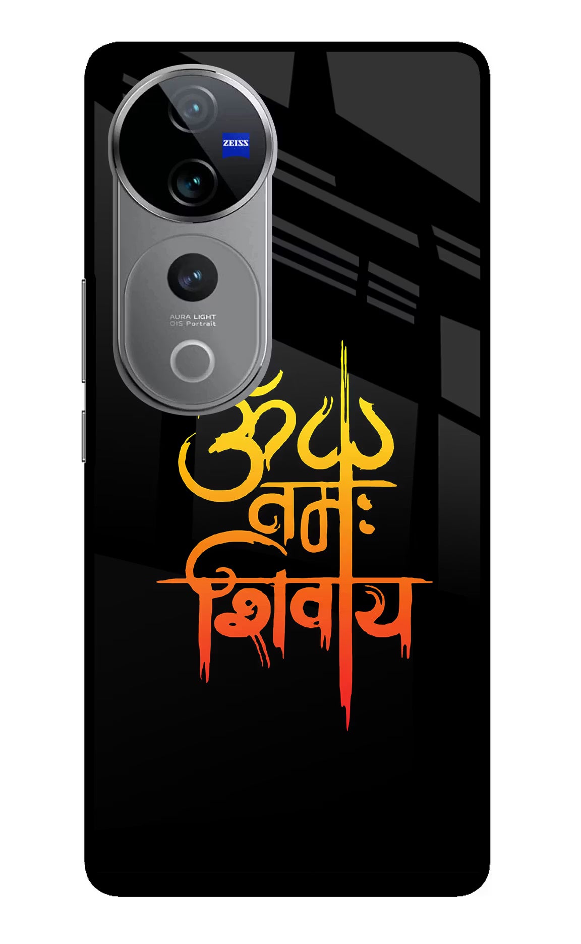 Om Namah Shivay Vivo V40 Pro 5G Glass Case Back Cover by Casekaro