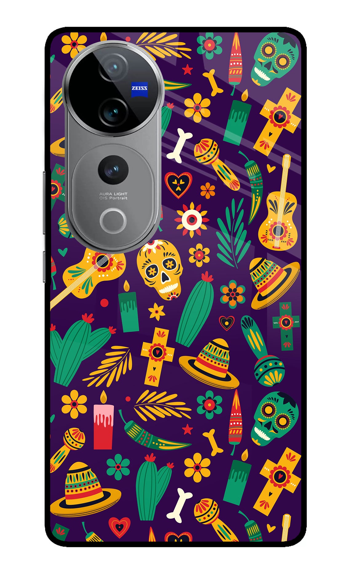 Mexican Artwork Vivo V40 Pro 5G Glass Case