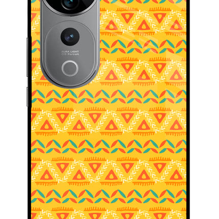 Tribal Pattern Vivo V40 Pro 5G Glass Case