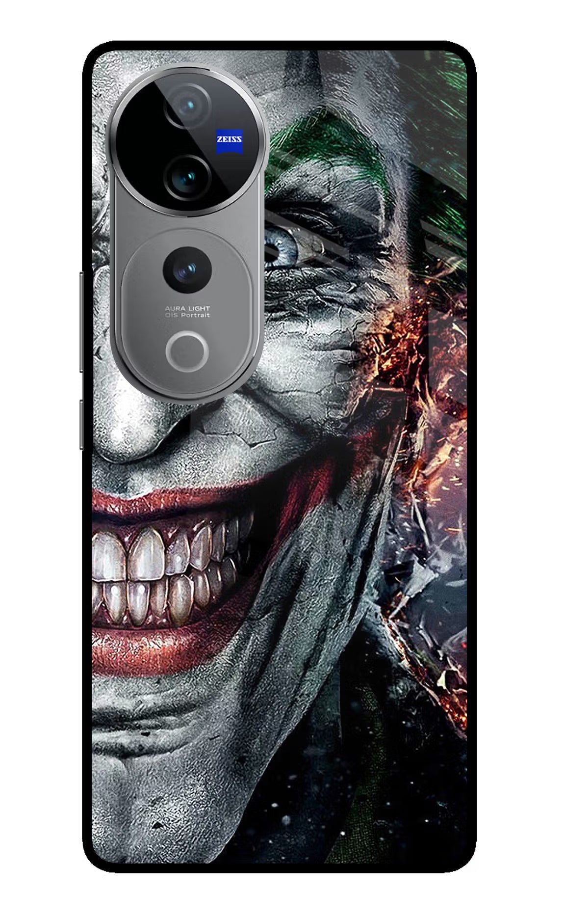 Joker Cam Vivo V40 Pro 5G Glass Case Back Cover by Casekaro