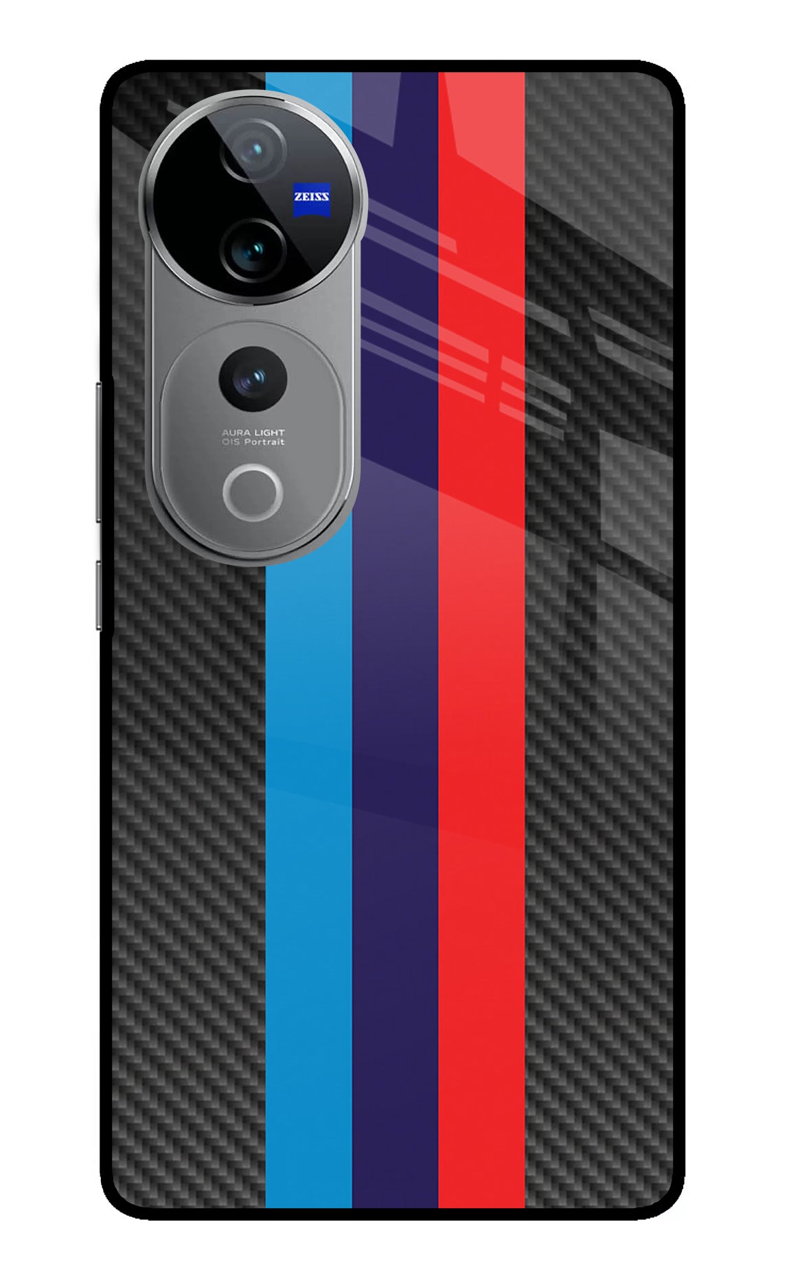 BMW Stripes Pattern Vivo V40 Pro 5G Glass Case