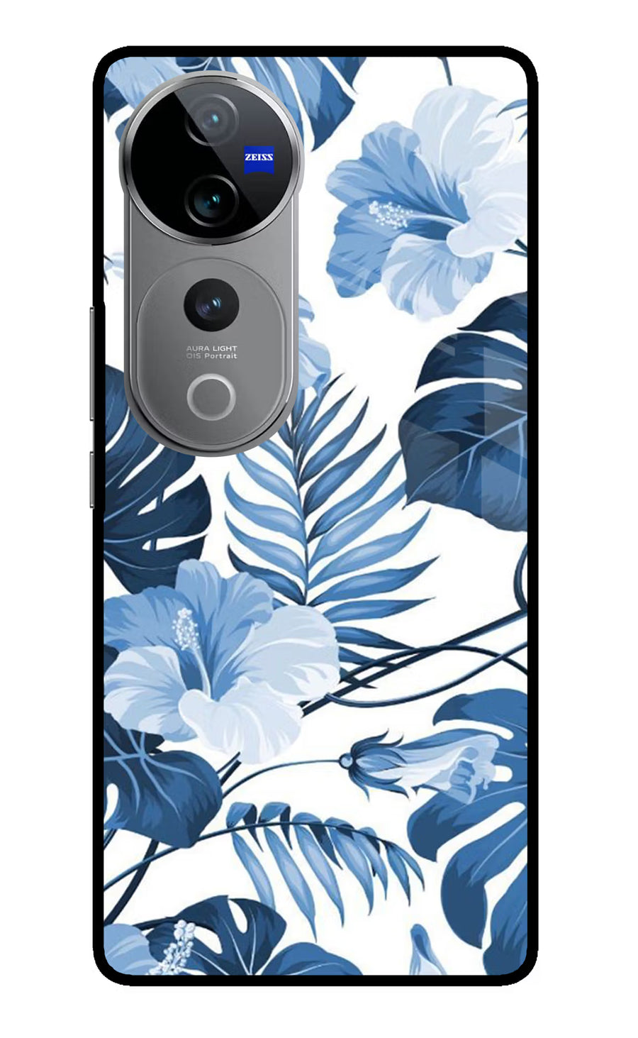 Fabric Art Vivo V40 Pro 5G Back Cover, Glass case