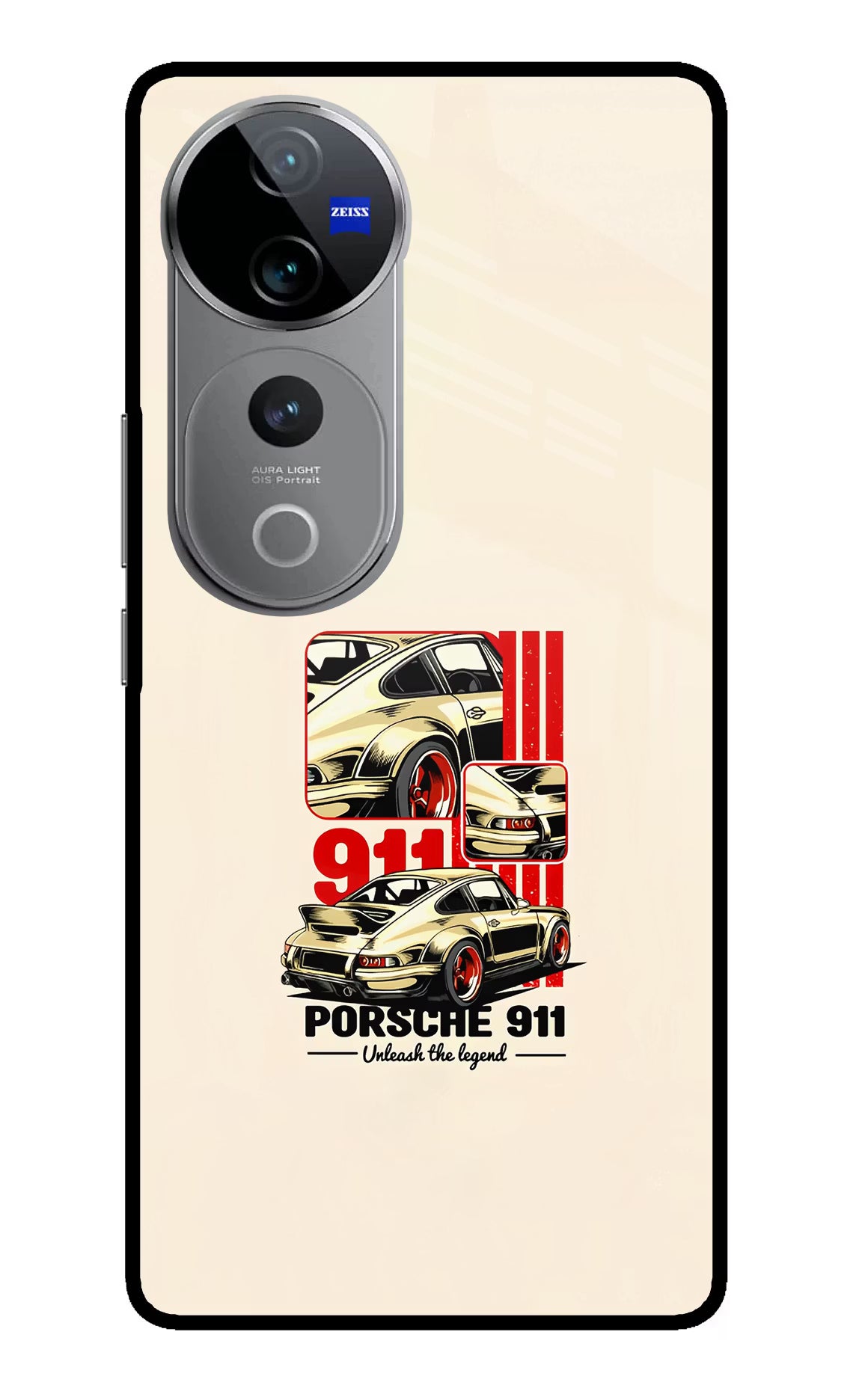Classic Porsche 911 Vivo V40 Pro 5G Glass Case