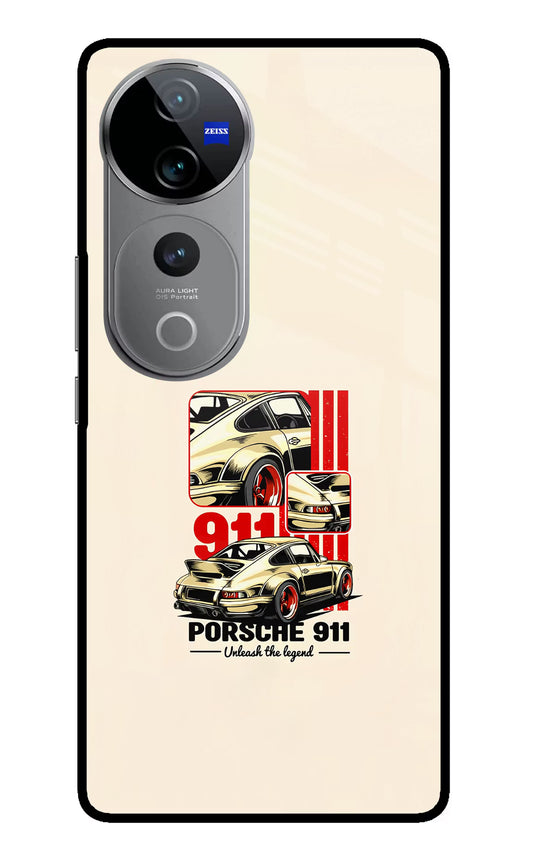 Classic Porsche 911 Vivo V40 Pro 5G Glass Case