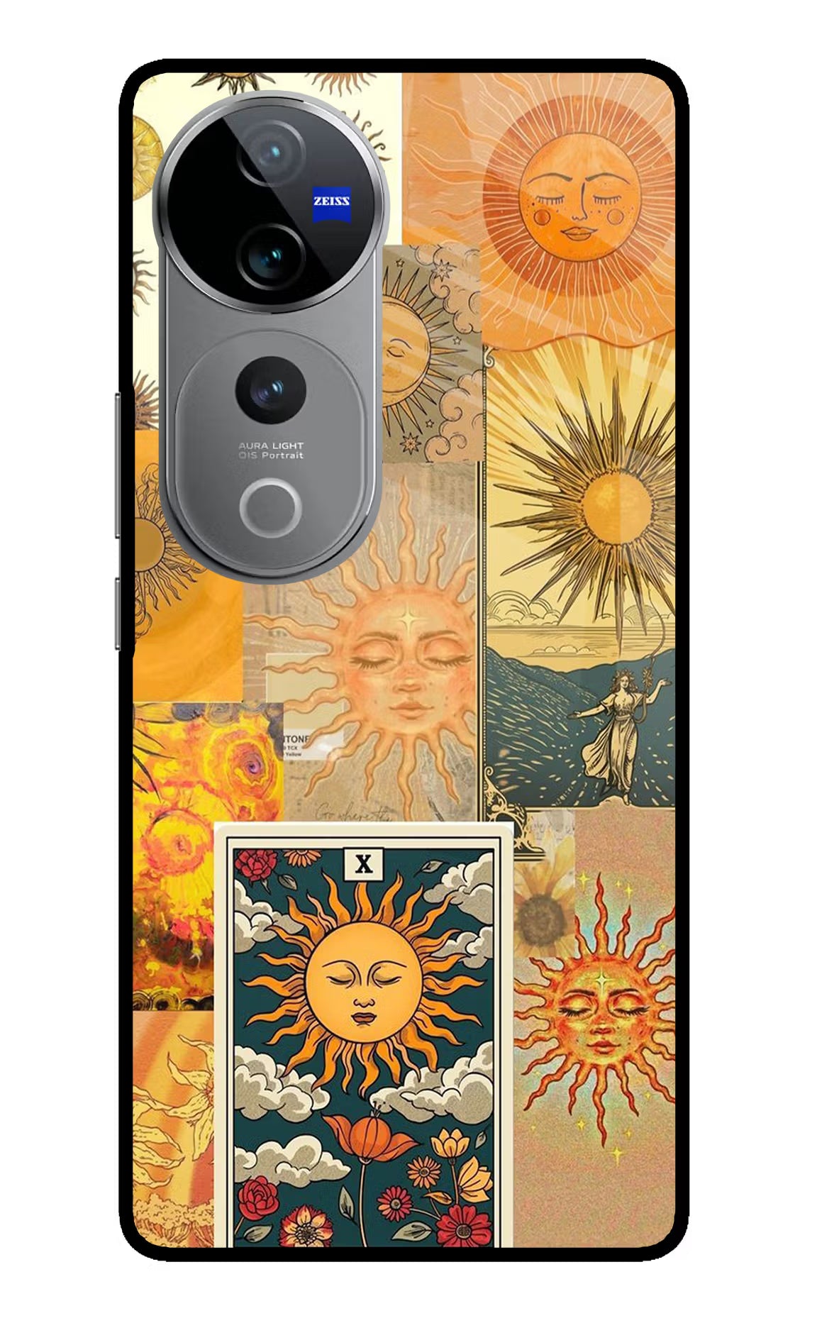 Sun Vivo V40 Pro 5G Glass Case Back Cover by Casekaro