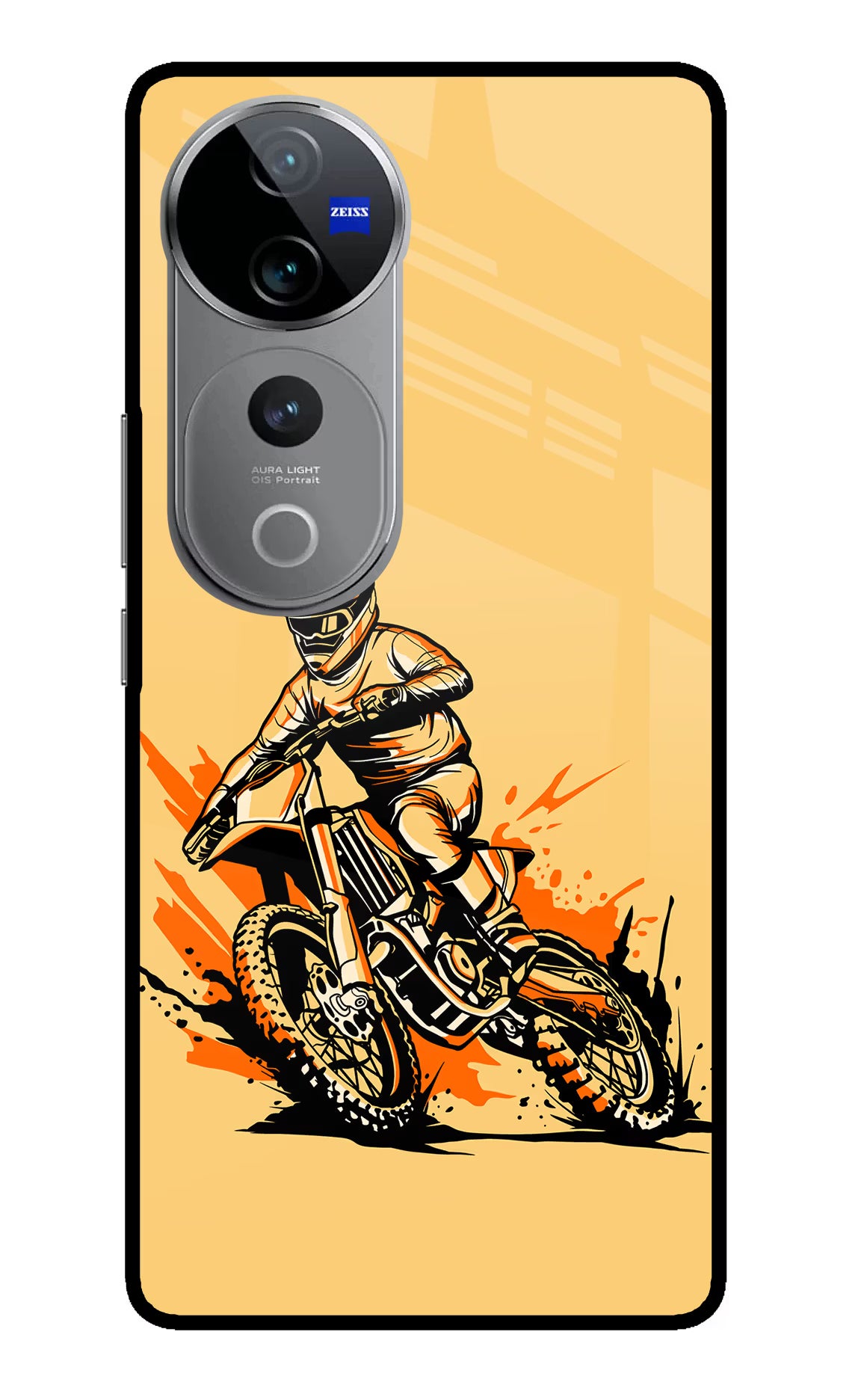 Off-Road Fury Vivo V40 Pro 5G Glass Case Back Cover by Casekaro