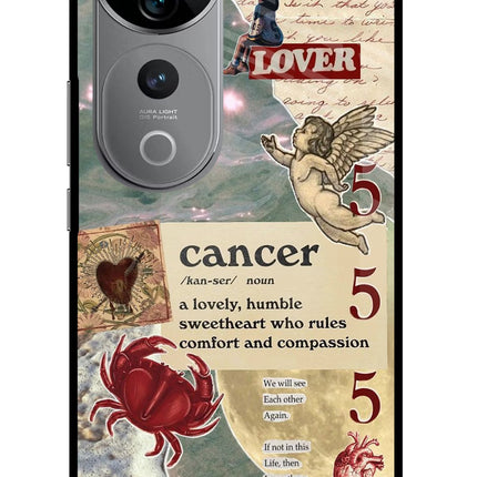 Cancer Zodiac Vivo V40 Pro 5G Glass Case