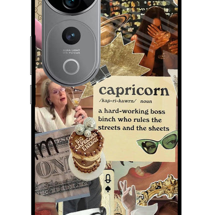 Capricorn Zodiac Vivo V40 Pro 5G Glass Case