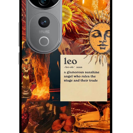 Leo Zodiac Vivo V40 Pro 5G Glass Case