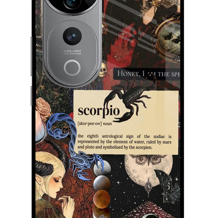 Scorpio Zodiac Vivo V40 Pro 5G Glass Case