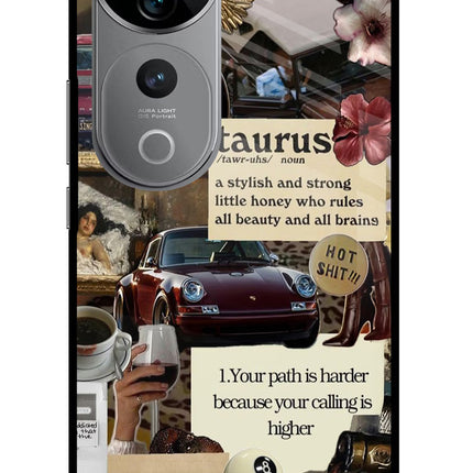 Taurus Zodiac Vivo V40 Pro 5G Glass Case
