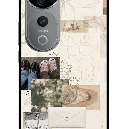 Soft Aesthetic Vivo V40 Pro 5G Glass Case