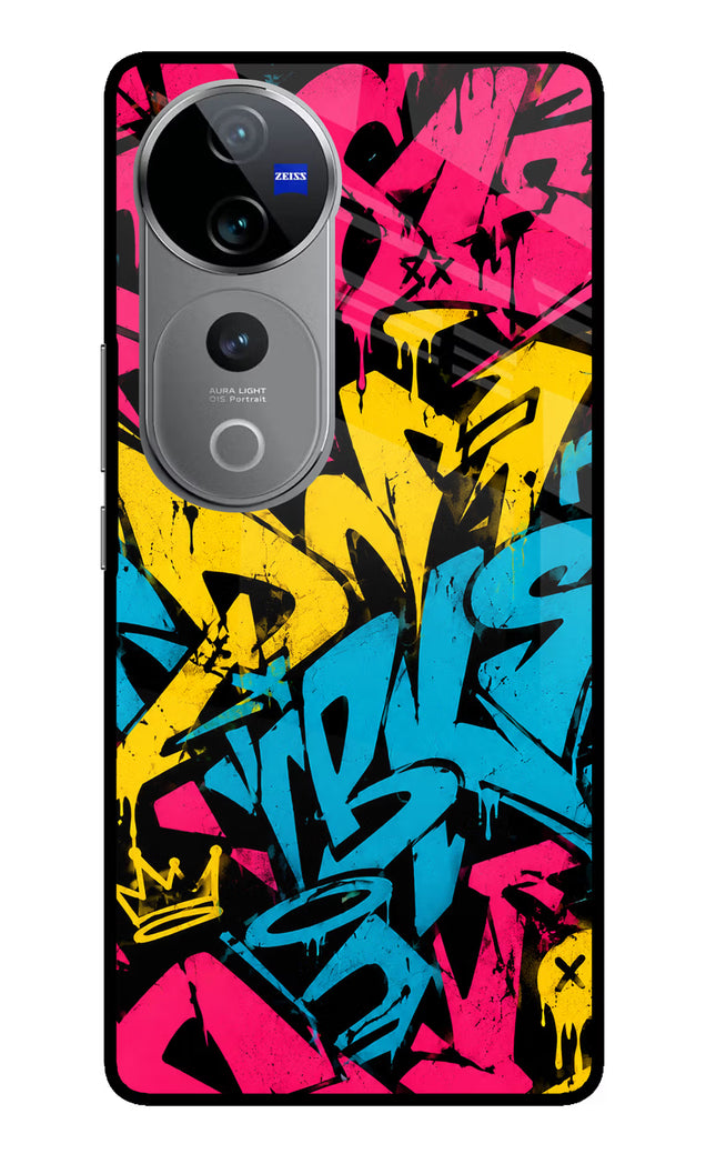 Graffiti Vibe Vivo V40 Pro 5G Glass Case