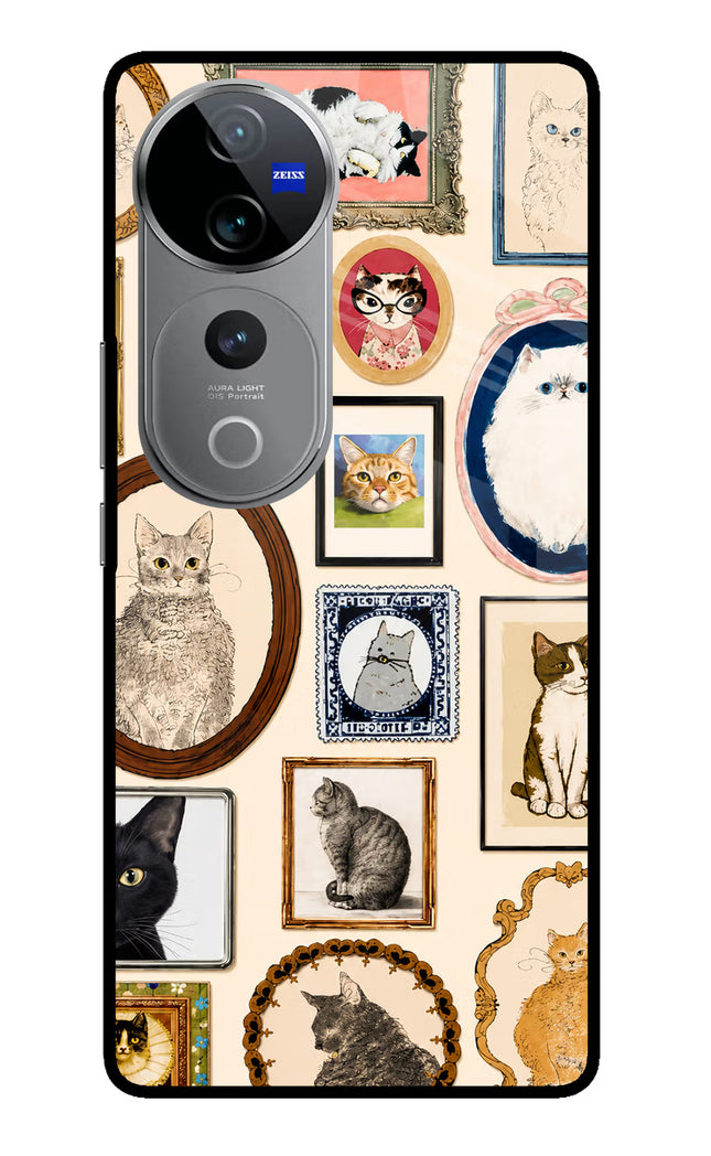 Mirror Cats Vivo V40 Pro 5G Glass Case