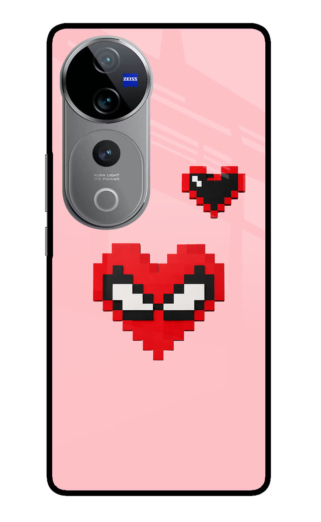 Gwen Heart Vivo V40 Pro 5G Glass Case