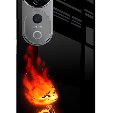 Ember Flame Vivo V40 Pro 5G Glass Case