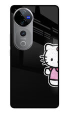 Kitty Charm Vivo V40 Pro 5G Glass Case