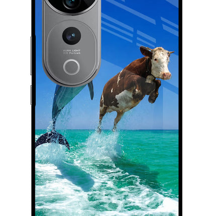 Dolphin vs Cow Vivo V40 Pro 5G Glass Case