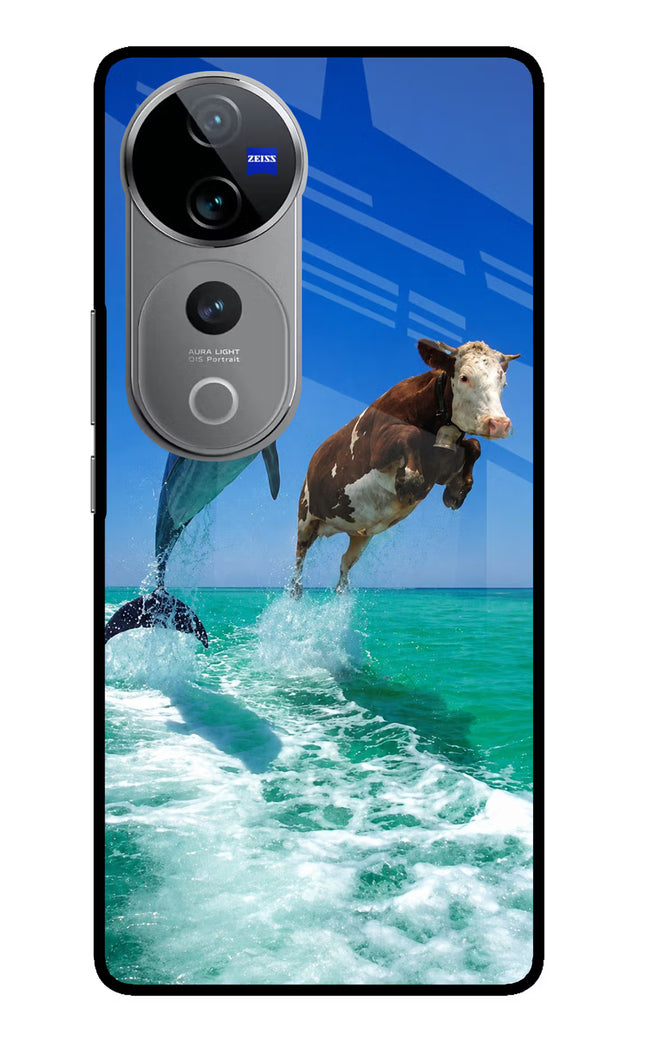 Dolphin vs Cow Vivo V40 Pro 5G Glass Case
