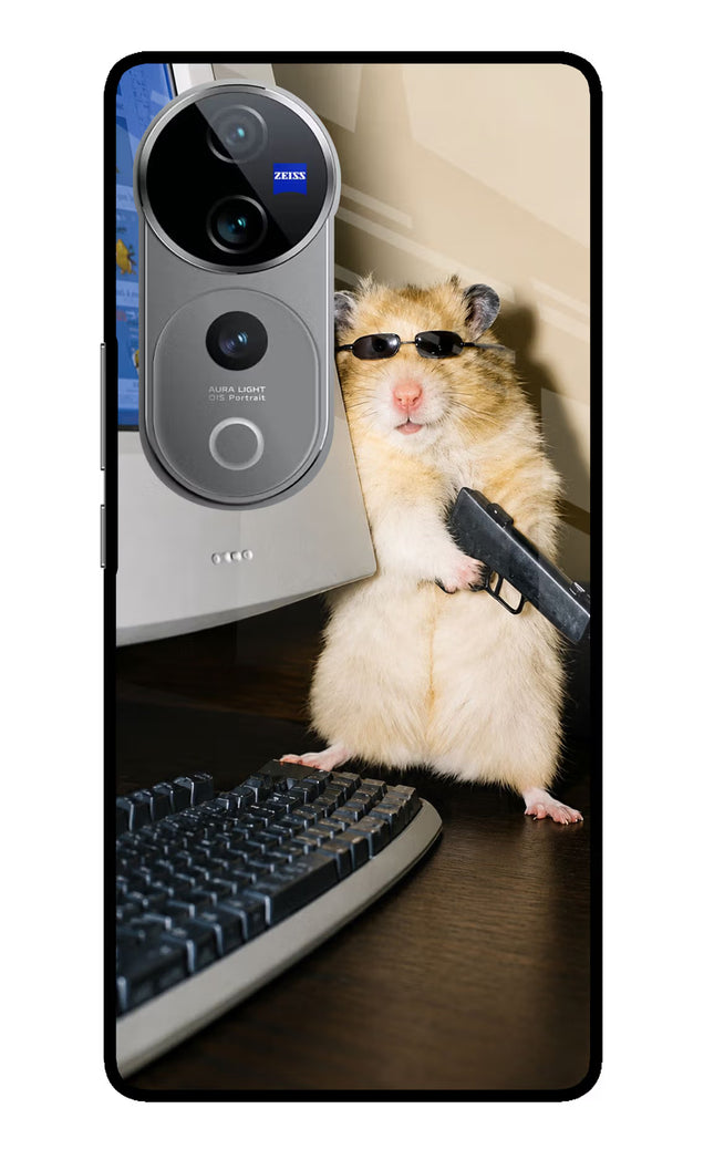 Hacker Hamster Vivo V40 Pro 5G Glass Case