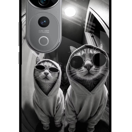 Hood Cats Vivo V40 Pro 5G Glass Case