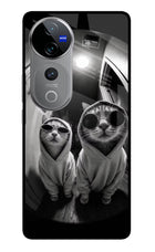 Hood Cats Vivo V40 Pro 5G Glass Case