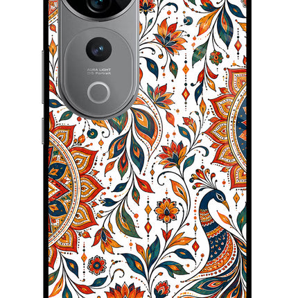 White Mayura Vivo V40 Pro 5G Glass Case