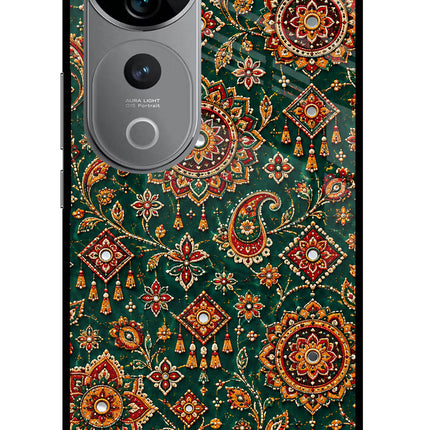Green Pataka Vivo V40 Pro 5G Glass Case