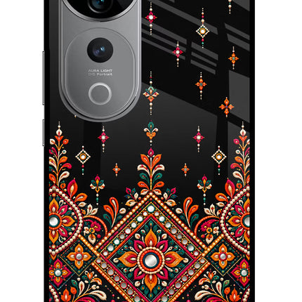 Noir Mehfil Vivo V40 Pro 5G Glass Case