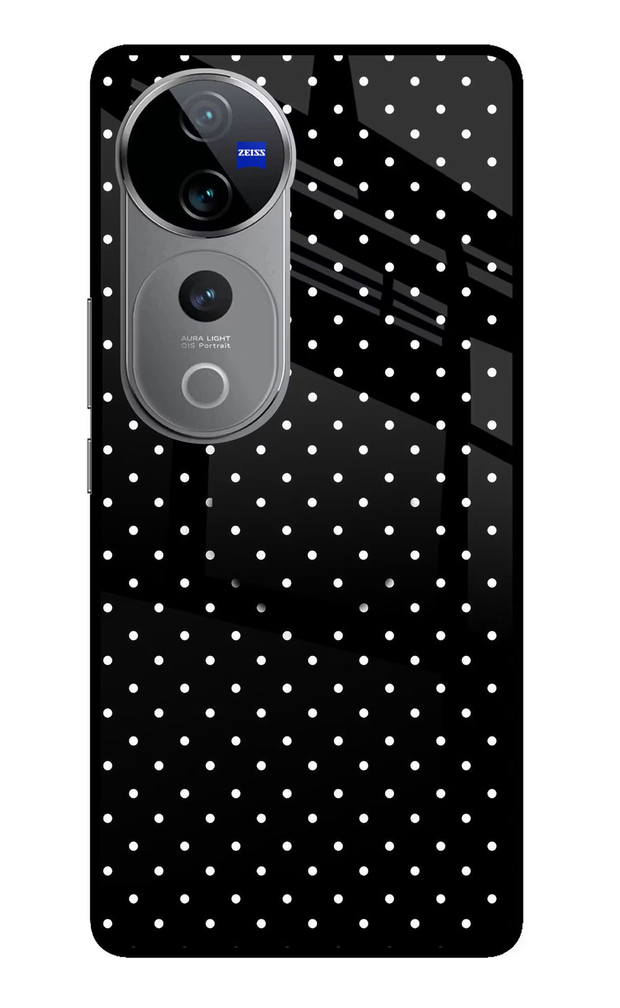 White Dots Vivo V40 Pro 5G Pop Case, Glass case