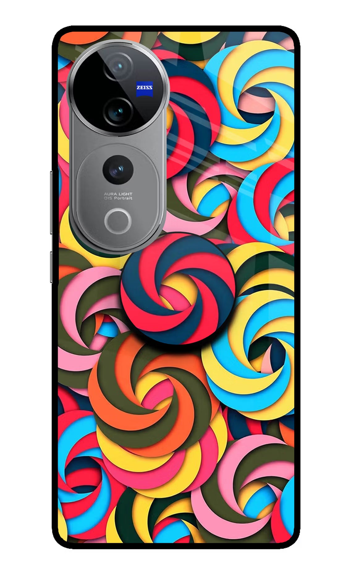 Spiral Pattern Vivo V40 Pro 5G Pop Case by Casekaro