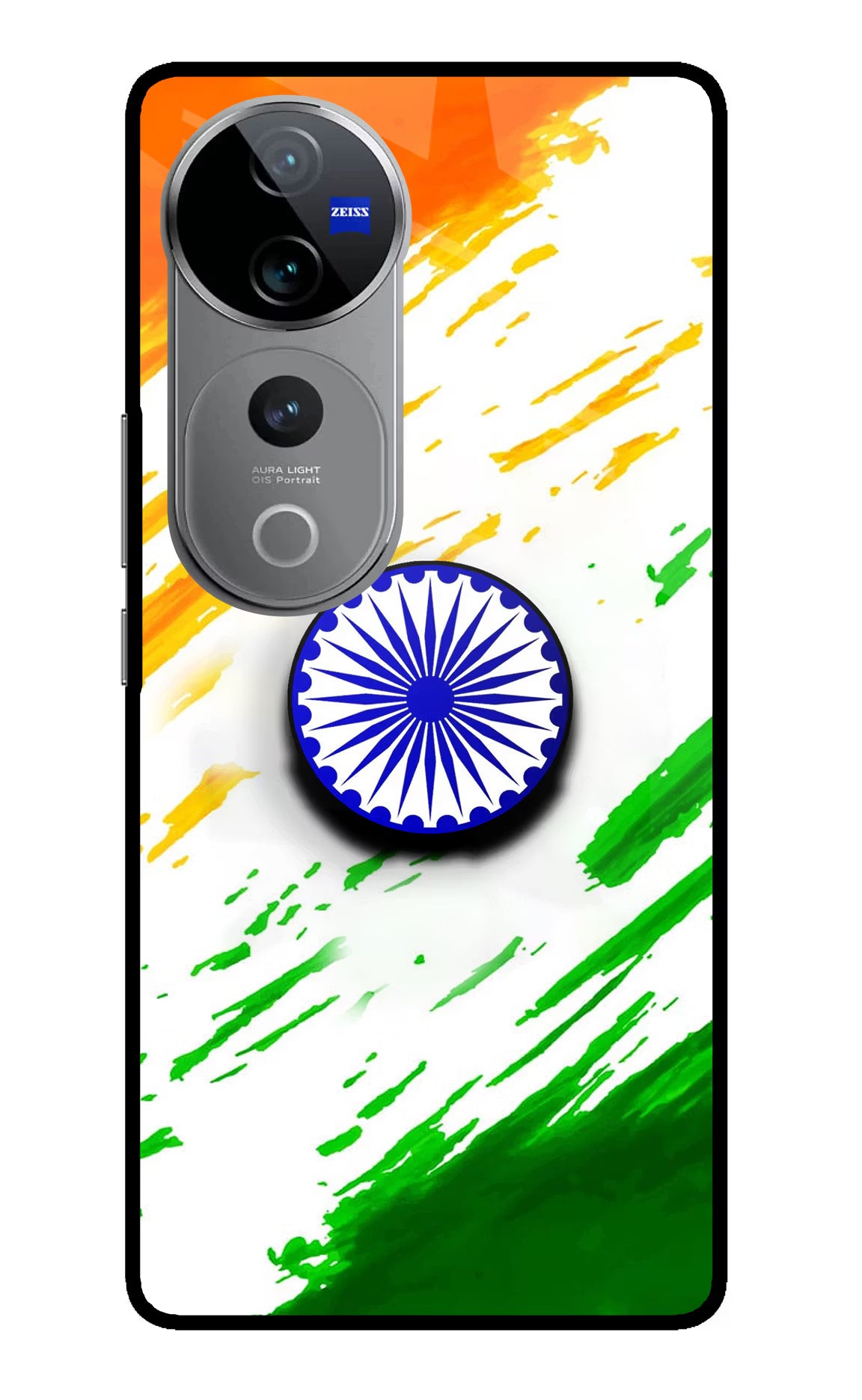 Indian Flag Ashoka Chakra Vivo V40 Pro 5G Pop Case by Casekaro