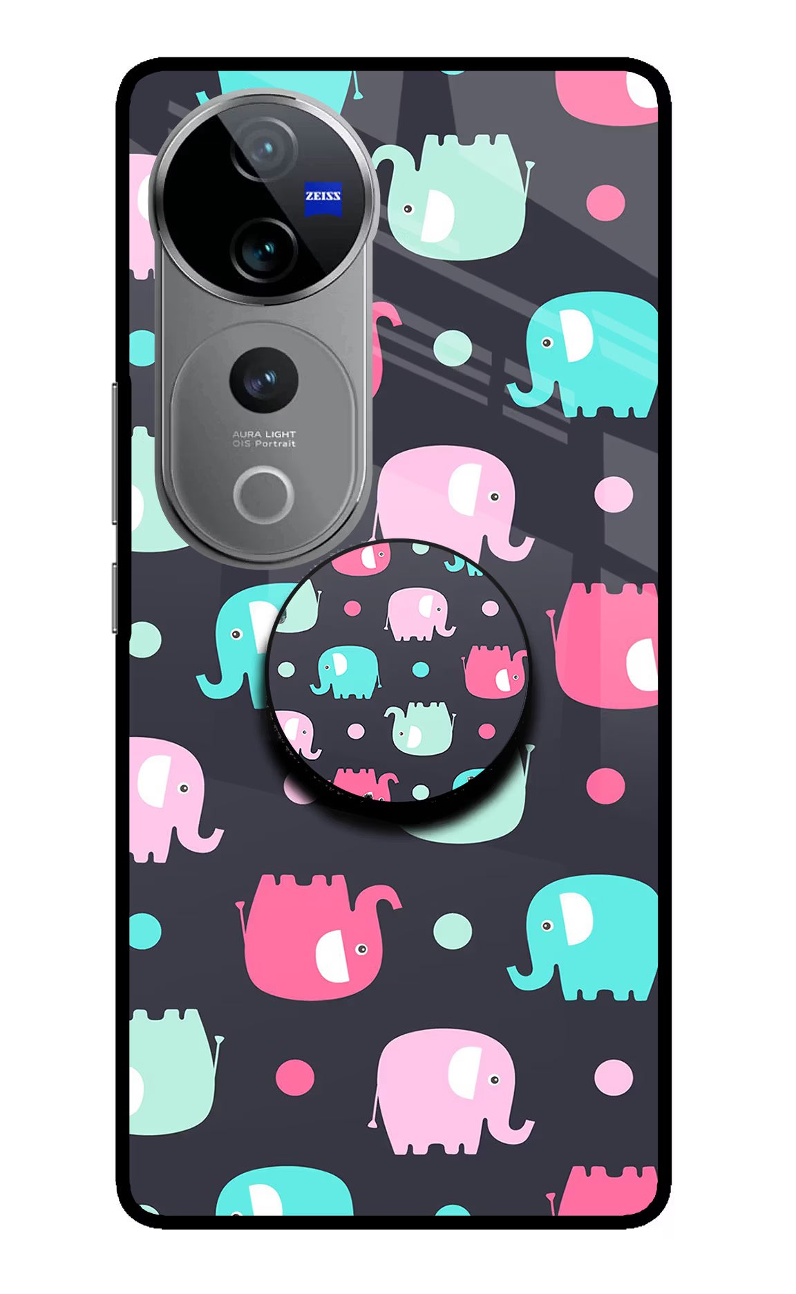 Baby Elephants Vivo V40 Pro 5G Pop Case by Casekaro