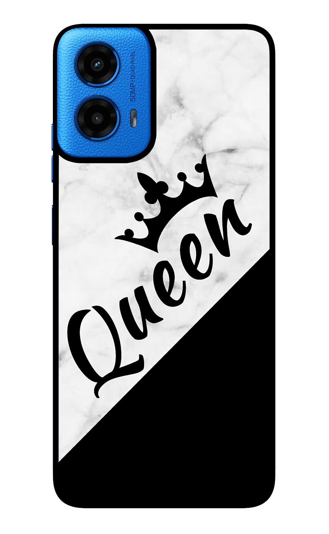 Queen Moto G45 Glass Case