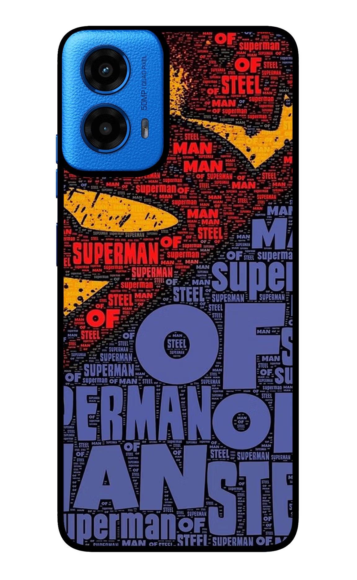 Superman Moto G45 Glass Case Back Cover by Casekaro