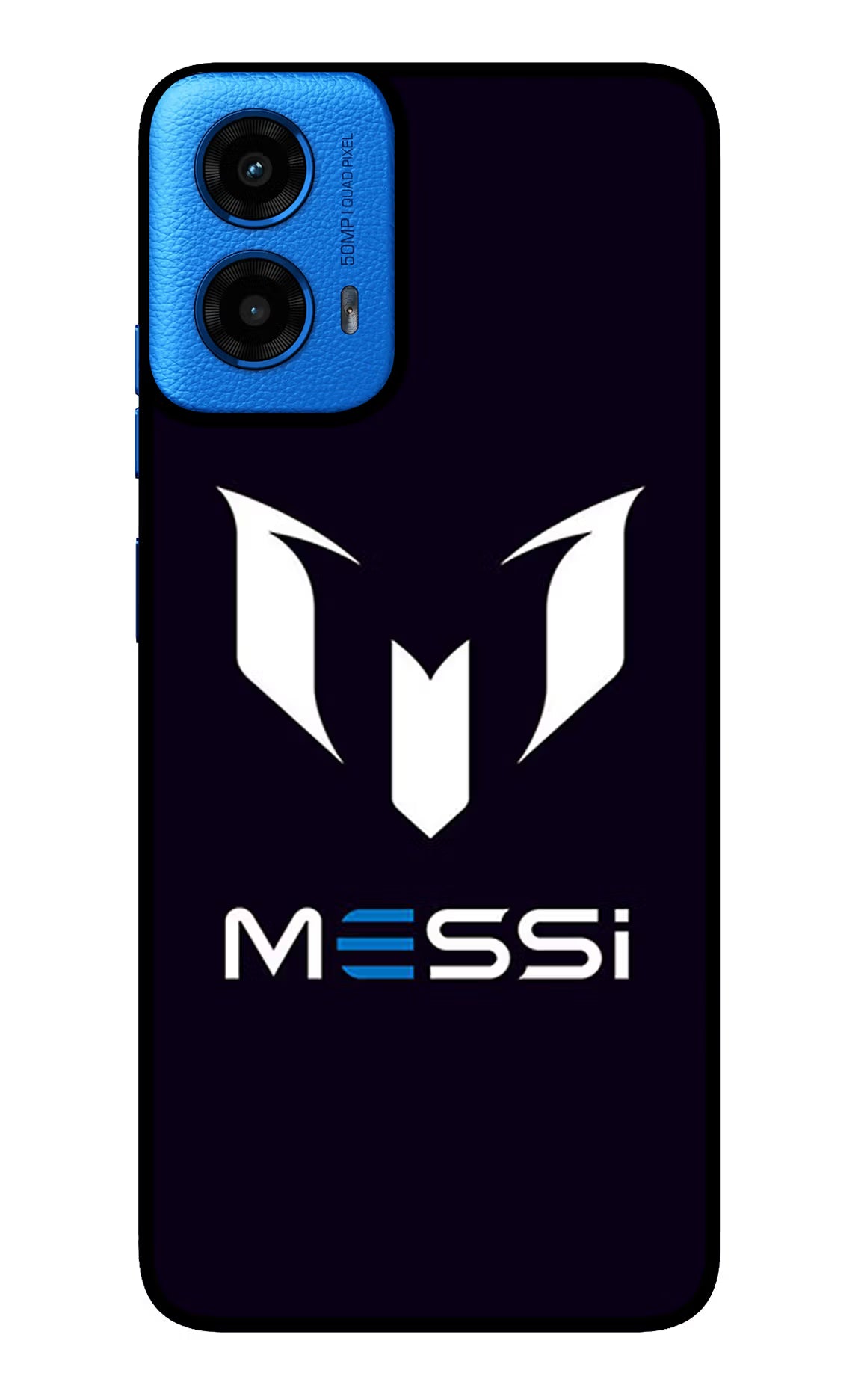 Messi Logo Moto G45 Glass Case Back Cover by Casekaro