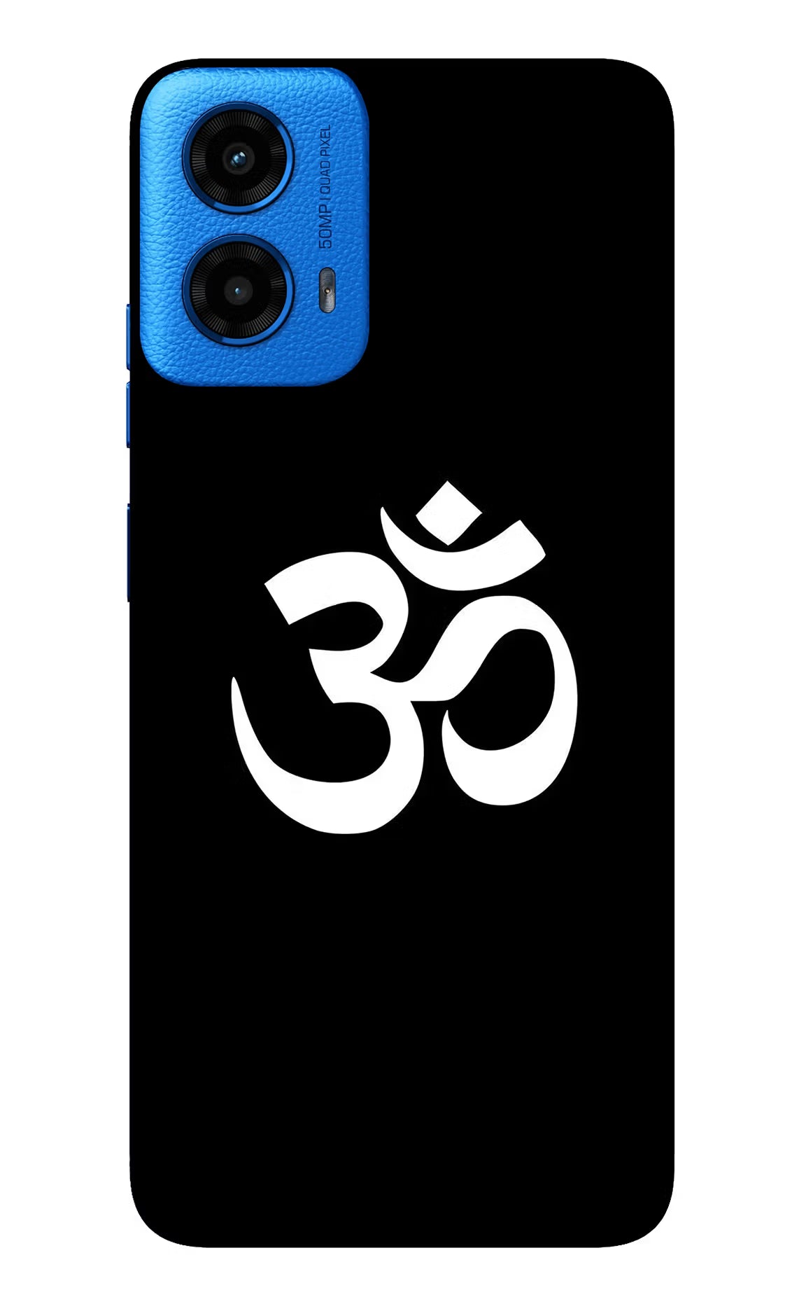 Om Moto G45 Glass Case Back Cover by Casekaro