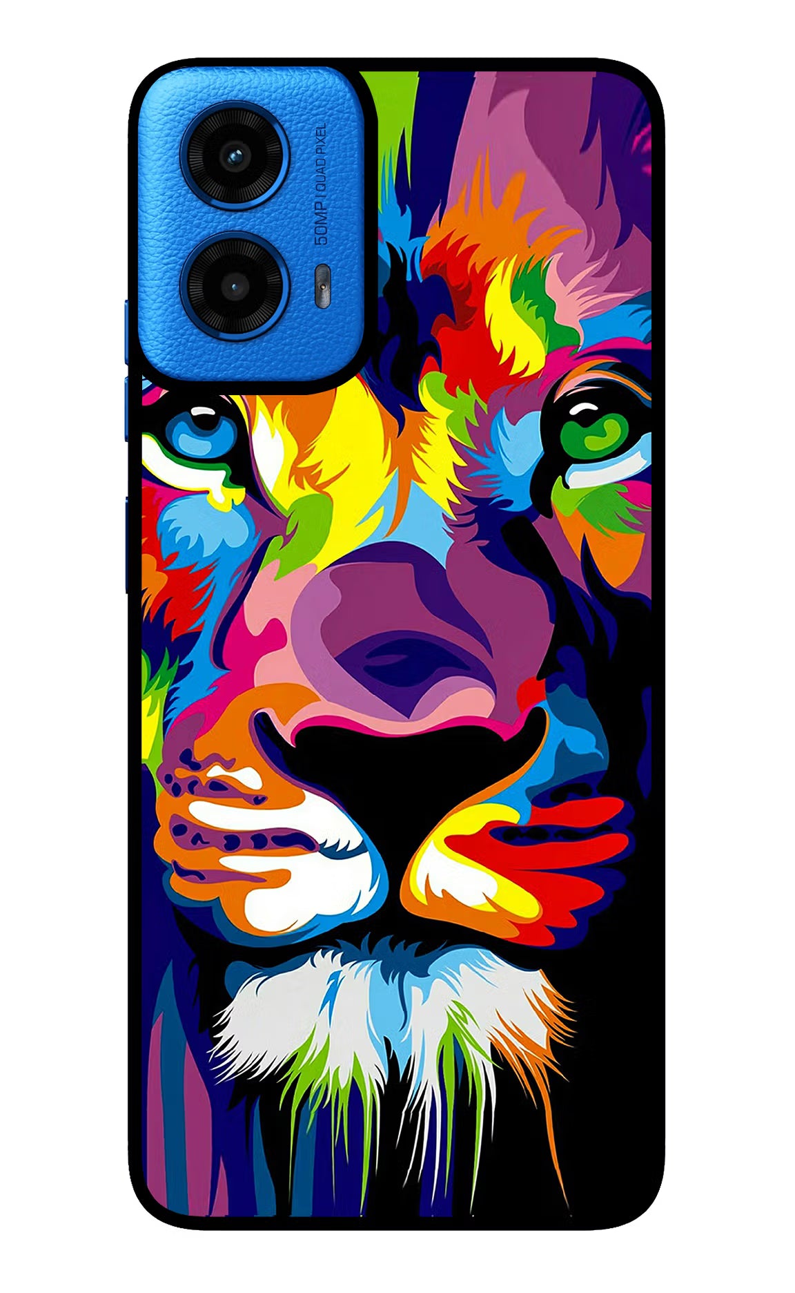 Lion Moto G45 Glass Case