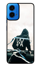 Alan Walker Moto G45 Glass Case Back Cover by Casekaro